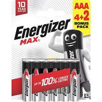 Energizer battery Max Alkaline AAA CHP6 4+2 7638900438192