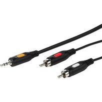 Vivanco cable 3.5mm - 2xRCA 2.5m VVAJACK2RCA25MMK