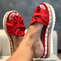 Moteriškos platforminės basutės su kulnu, platforminiai batai, elegantiški vasariniai sportbačiai 35 raudona