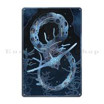 Subnautica Leviatanas Metalinės plokštės Kino svetainės freska Klasikinė sieninė plokštelė Leviatanas Skardinė plokštelė Plakatai 20x30cm