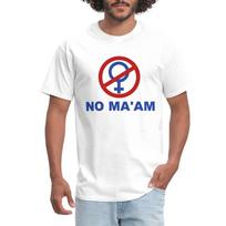 No Maam Funny Halloween Costume Men's T-Shirt 3XL