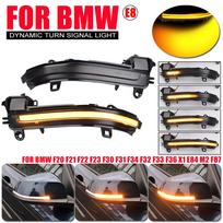 2 vnt. LED šoninių veidrodėlių sekvencinių dinaminių posūkių signalų lemputės BMW 1 2 3 4 serijos X1 F20 F21 F22 F23 F30 F31 F34 F32 E84 i3