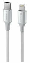 Swissten Textile II USB-C to Lightning Data and Charging Cable, 1.5m