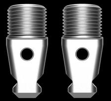 Daliniai - Rycote pora 5/8" M vyrų antgalių nešiojamų diktofonų vėjo gaubtų sistemoms, Sidabras