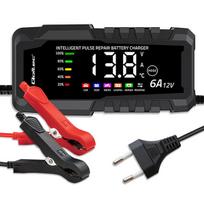 Išmanus akumuliatoriaus įkroviklis QOLTEC 12V / 24V 25A LCD