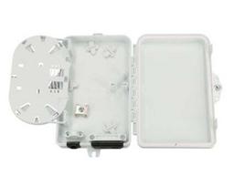 Optinė sieninė dėžutė EX 0691 (plastikinė, SC/LC duplex, 1 kabelio įėjimas, 2 adapteriai, kasetė, be adapterių, 167×102×31 mm)