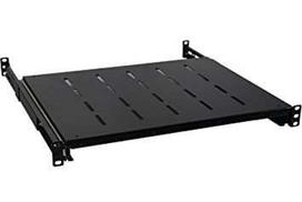Stacionari lentyna 19\'\' 1U (800 mm gylio spintai, juoda, iki 60 kg)