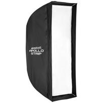 Apšvietimo įranga - Westcott Softbox Apollo Strip su tinkleliu, Juodas