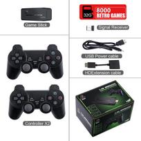 Žaidimų konsolė Vaizdo žaidimų konsolė 2.4G Dvigubas belaidis valdiklis Game Stick 4K 20000 žaidimai 64GB 32GB Retro žaidimai Televizoriaus dovana berniukui