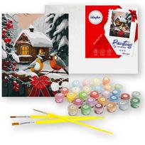 Paveikslas pagal numerius „Sniego pasaka“, KHO6534 AP0108, 40x50 cm
