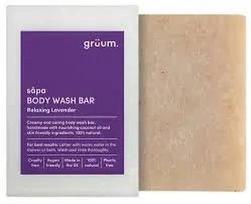 Grüum Såpa Zero Plastic Body Bar - Lavender 95 g