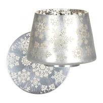 Yankee Candle Snowflake Frost žvakės padėklas ir gaubtas