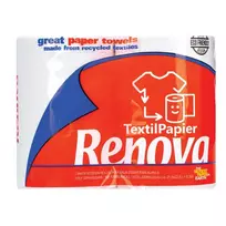 Popieriniai rankšluosčiai RENOVA TEXTIL PAPIER, 2 vnt. 3 sl. 100 lap.