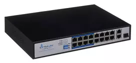 Extralink VIRTUS V3 Ne-valdomas L2 Fast Ethernet (10/100) Maitinimas per Eternetą (PoE) 1U Juoda