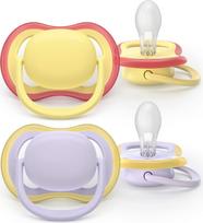 Philips Avent - Ultra air soother, 0-6m, Light purple/light yellow