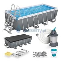 Rėminis baseinas 488x244x122 cm rinkinys 9in1 Bestway 56671