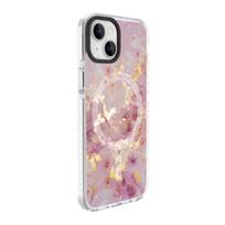 „Evelatus“ „Apple iPhone 15 PC+TPU“ su „MagSafe“ pritaikytu spaudiniu, marmuro ir rožinės spalvos