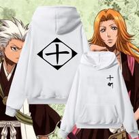 Anime Bleach Kuchiki Byakuya Abarai Renji Hoodies džemperis Cosplay Gotei 6 Streetwear Vyras Moteris oversized hoodies S