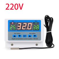 XH-W3103 Skaitmeninis temperatūros reguliatorius 5000W Didelės galios termostato jungiklis Automatinis temperatūros valdymas AC220V -19 iki 99℃ Jungiklis
