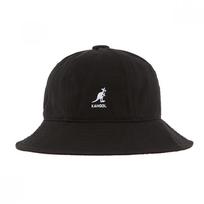 Kangol K5369 Juodas skalbtas laisvalaikio kibiro formos skrybėlė K5369 BLACK (S)