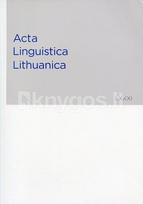 Acta Linguistica Lithuanica 81