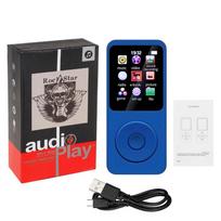 Mini MP3 MP4 grotuvai FM radijas Su Bluetooth suderinamas 5.4 stereo muzikos grotuvas, nešiojamasis garsiakalbis, palaikymas FM TF kortelės E-knygos diktofonas Integruotas mikrofonas Without TF Card mėlyna