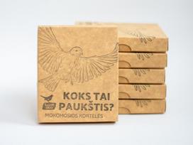 Mokomosios kortelės „Koks tai paukštis“ I dalis (Žaliukė)