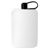 Plokščias nerūdijančio plieno vandens buteliukas su integruotu dangteliu, nešiojama 500 ml flasks lauko sportui, kelionėms, dovana draugui