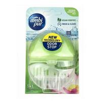Pakabinamas WC valiklis - gaiviklis AMBI PUR 5 IN 1 BAMBOO & LOTUS, 55 ml