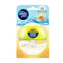 Pakabinamas WC valiklis - gaiviklis AMBI PUR 5 IN 1 LEMON & MANDARIN, 55 ml