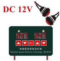 ZFX-W1015 Reguliuojamas elektroninis termostatas Temperatūros reguliatorius Mikrokompiuteris Skaitmeninis ekranas Išmanusis laikmatis 12V 24V 220V