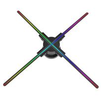 F60 3D holograminis projektorius reklaminis ekranas ventiliatorius prie sienos montuojamas grotuvas 3D nuoga akimi 2K HD LED nuotrauka AU Plug