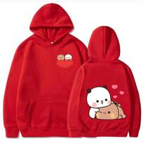 Bubu ir Dudu Pandų Hoodies Vyriški Estetiniai Grafiniai Juokingi Kawaii Burbulinės Arbatos Hoodies Unisex Anime Harajuku Vintage Megztiniai S