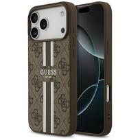 GUESS case for IPHONE 17 Pro Max compatible with MagSafe GUHMP17XP4RPSW (4G Printed Stripes) - brown