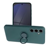 SILICONE RING case for SAMSUNG S24 FE, green