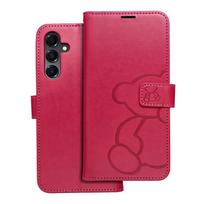 MEZZO bookcase for SAMSUNG A16 5G, teddy bear magenta