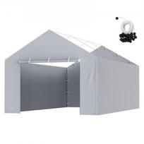 Automobilinė pastogė 12 x 6 m pilka