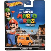 Hot Wheels Premium Pop Culture/Entertainment Series Modeliukas Mario Movie Plumber Van, orange (yra Sandėlyje)