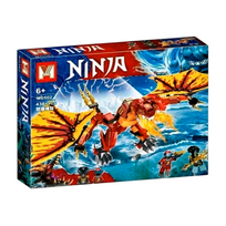 Ninjago konstruktorius - Ugnies Drakono Puolimas! 438+ detalių