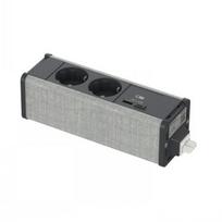 SCHNEIDER ELECTRIC UNICA SYSTEM+ MOD.UNIT 2XSCHUKO+USBA/C ANTHR/GREY