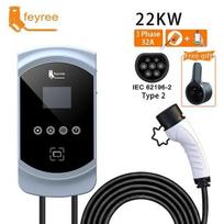 elektromobilio įkrovimo stotelė EVSE Wallbox 22kw 3Fazė Vope2 Laidas Kištukas IEC62196-2.bazarland30