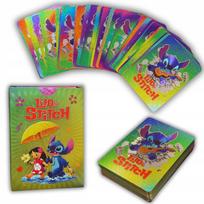 Lilo - Stitch kolekcinės žaidimo kortos 55 vnt. - rainbow