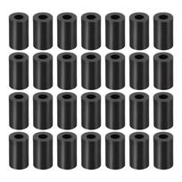YOKIVE 100 vnt. juodų apvalių tarpiklių M3 varžtams (ABS 3,2 mm x 7 mm x 9 mm)