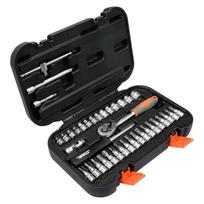 Galvučių rinkinys su terkšle 1/4(6.3 mm) 38vnt.