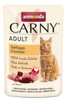 Animonda Carny Adult visavertis šlapias pašaras suaugusioms katėms, paukštienos kokteilis, maišelis, 85g