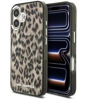 Rudas dėklas Apple iPhone 17 telefonui "Karl Lagerfeld IML Leopard MagSafe Case"