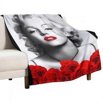 Marilyn Monroe - Meilė - D82 Pledas Prabangus Pledas Dekoratyvinis Sofos Pledas 30x40in gray