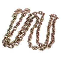 Binder Chain Double Clevis Grab Hook 10FT Length G70 Mn Steel Transport Binder Chain for Towing