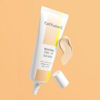 Cell Fusion C Neutralaus atspalvio tonuojamasis apsauginis pagrindas 40 ml SPF50+ PA++++ Natūralus spalvą koreguojantis kremas nuo saulės