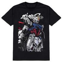 Vasarinis marškinėlis Gundam Mecha Anime Vyrams ir Moterims Harajuku Vintage Trumpomis Rankovėmis Oversized Laisvas Laisvalaikio Patogus Y2k Viršus S